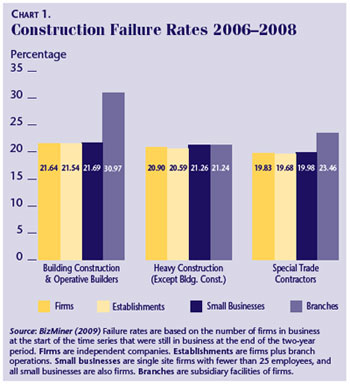 BizMiner Failure Rates 2006